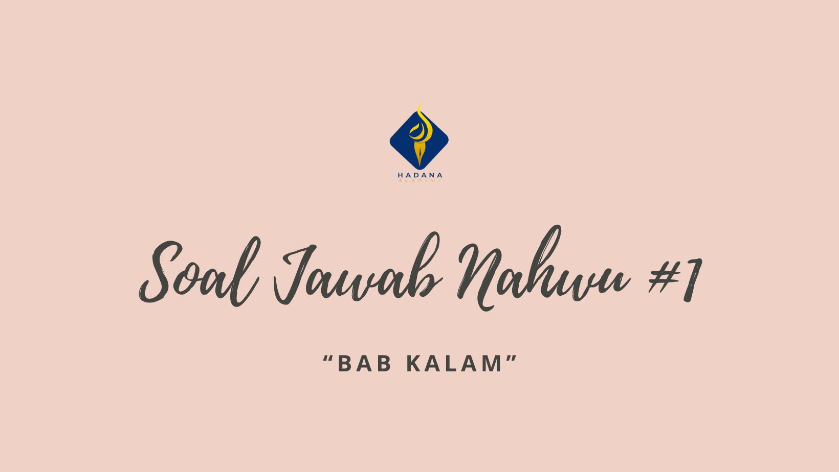 Bab Tentang Kalam