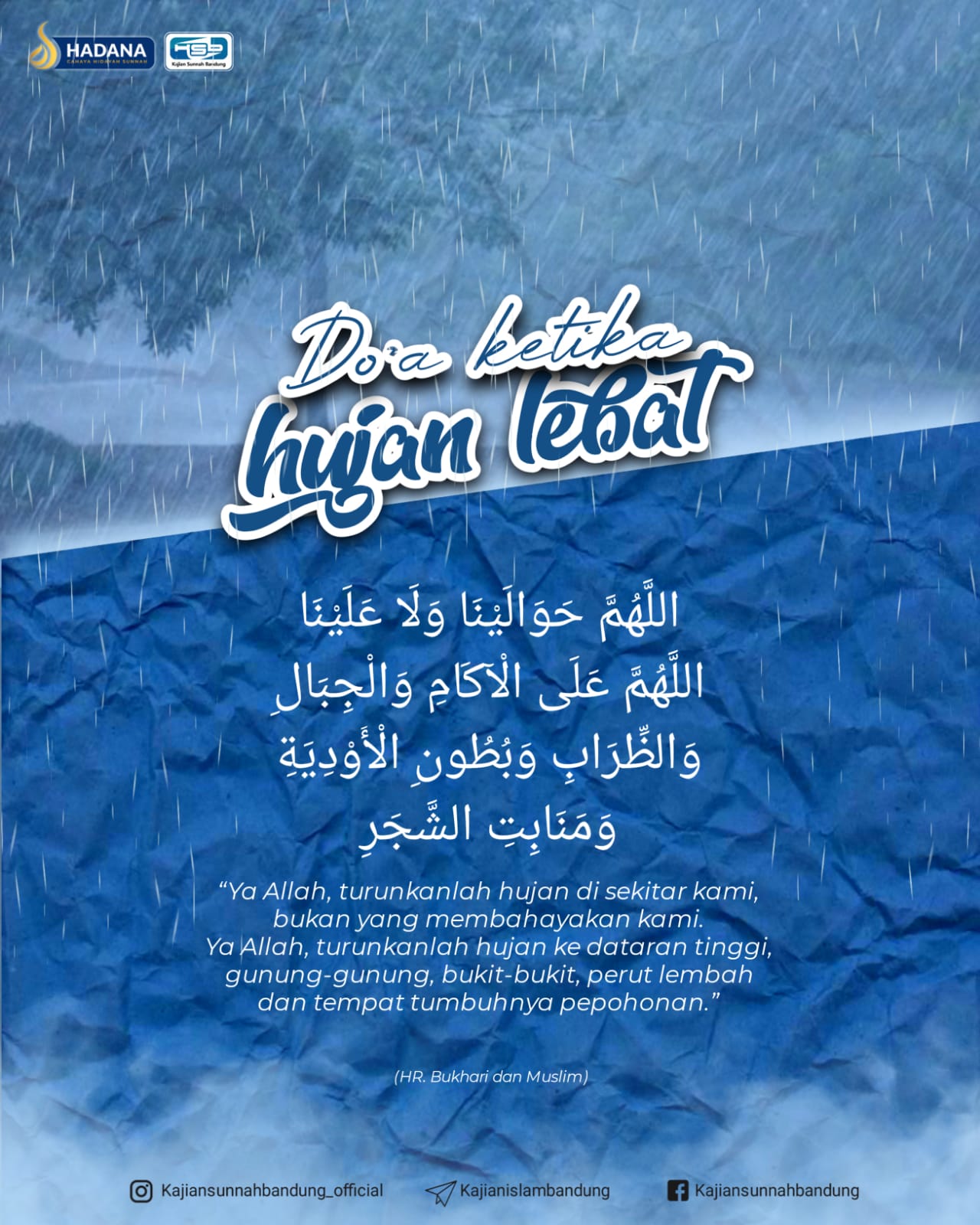 Doa Ketika Hujan Lebat: Memohon Keberkahan, Bukan Bencana