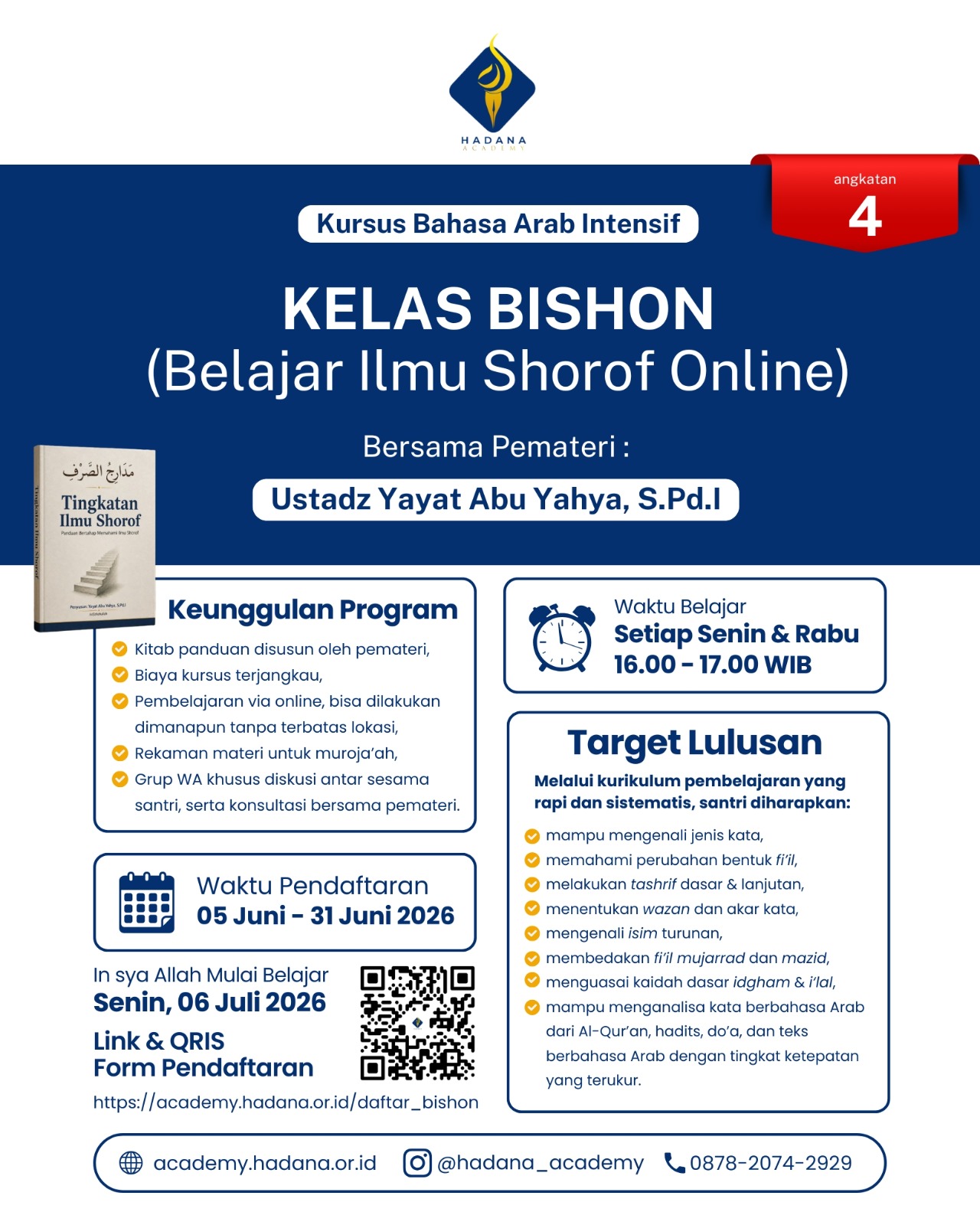 pendaftaran kelas bishon angkatan 4